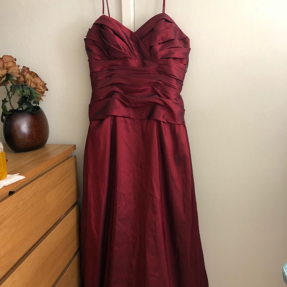 Red gown